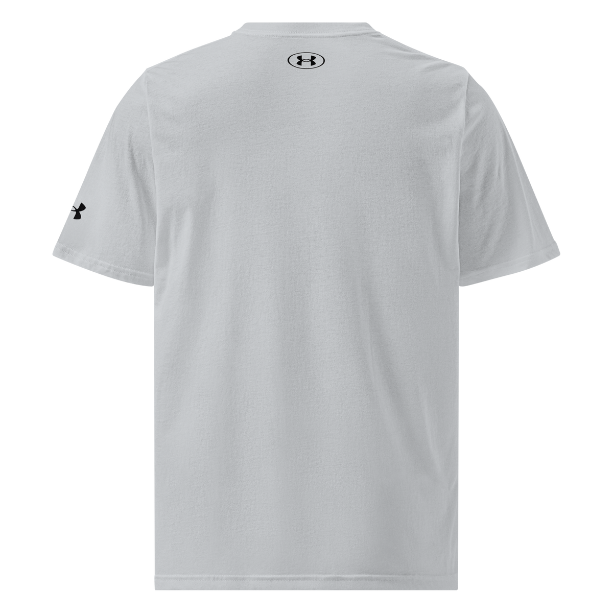 TROTH Performance customized Under Armour® athletic T-shirt – grey, back view
