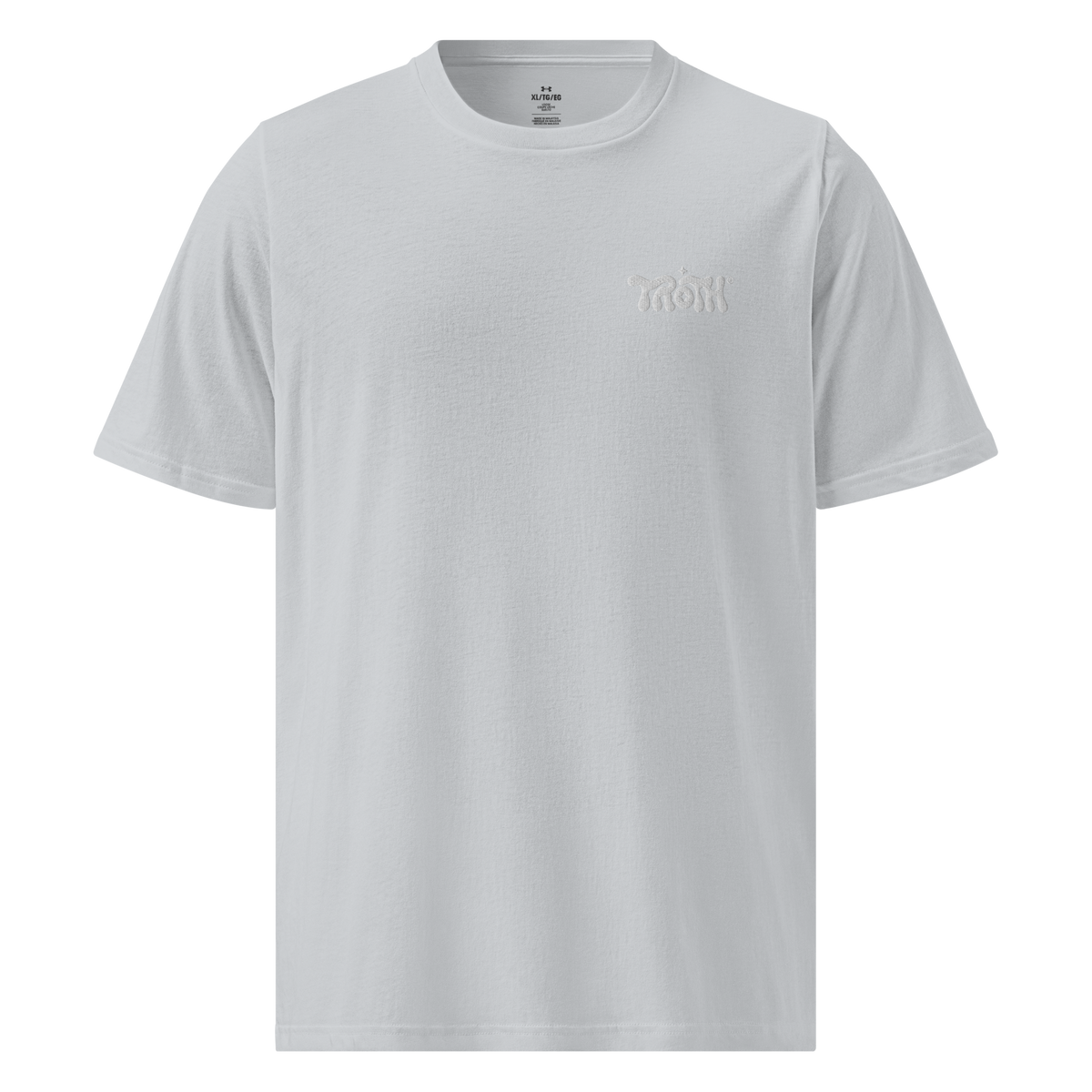 TROTH Performance customized Under Armour® athletic T-shirt – grey, front view