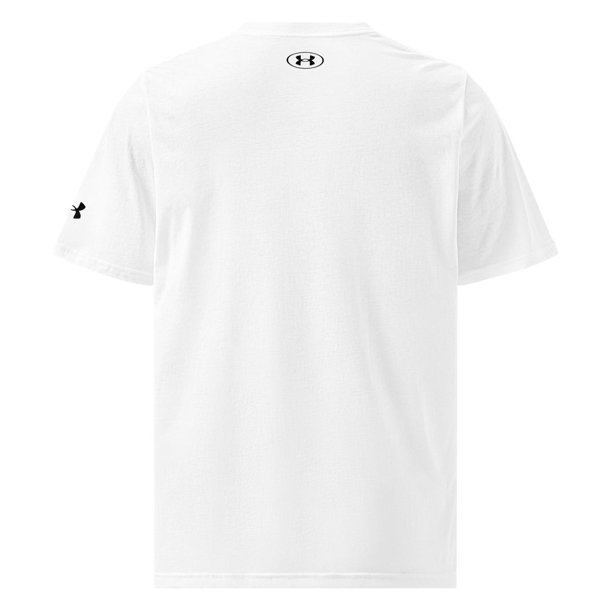 TROTH Performance customized Under Armour® athletic T-shirt – white, back view